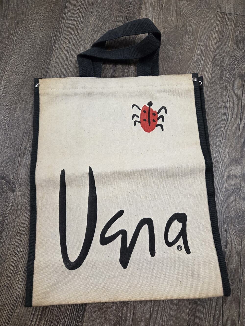 Vera Neumann Canvas Ladybug Tote Bag Cream Black